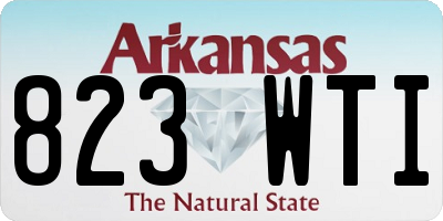 AR license plate 823WTI