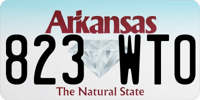AR license plate 823WTO