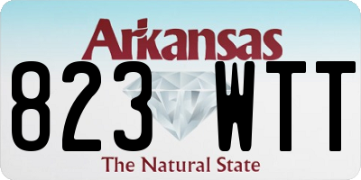 AR license plate 823WTT