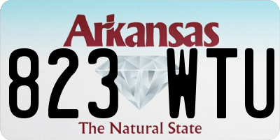 AR license plate 823WTU