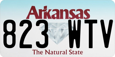 AR license plate 823WTV