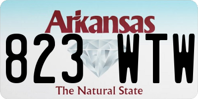 AR license plate 823WTW