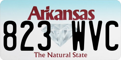 AR license plate 823WVC