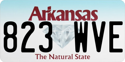 AR license plate 823WVE