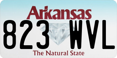 AR license plate 823WVL