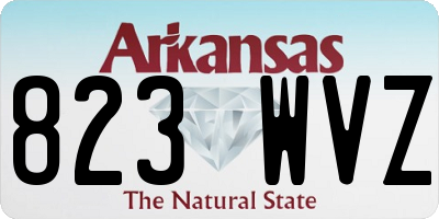 AR license plate 823WVZ