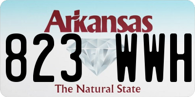 AR license plate 823WWH