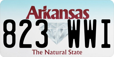 AR license plate 823WWI