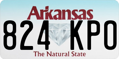 AR license plate 824KPO