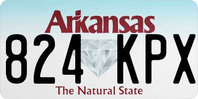 AR license plate 824KPX