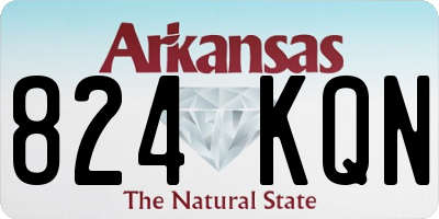 AR license plate 824KQN