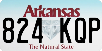 AR license plate 824KQP