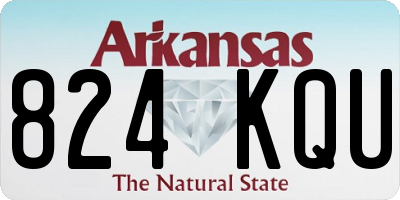 AR license plate 824KQU