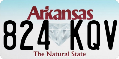 AR license plate 824KQV