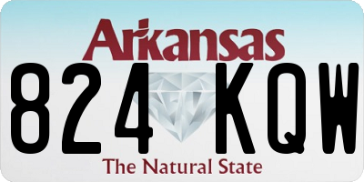 AR license plate 824KQW