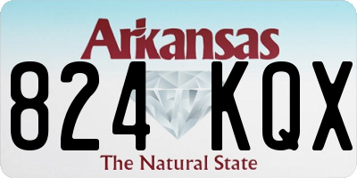 AR license plate 824KQX