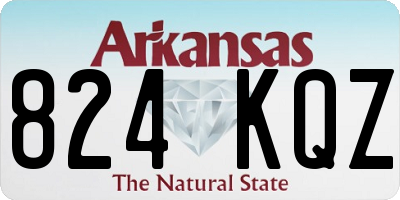 AR license plate 824KQZ