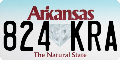 AR license plate 824KRA