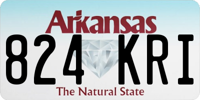 AR license plate 824KRI