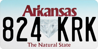 AR license plate 824KRK