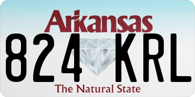 AR license plate 824KRL
