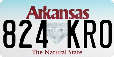 AR license plate 824KRO