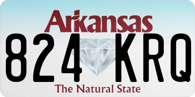 AR license plate 824KRQ