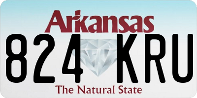 AR license plate 824KRU