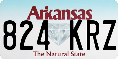 AR license plate 824KRZ
