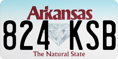 AR license plate 824KSB