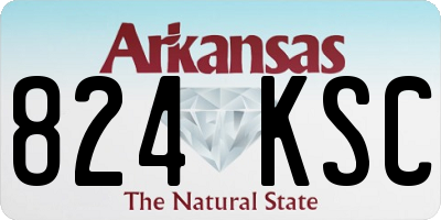 AR license plate 824KSC