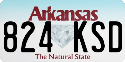 AR license plate 824KSD