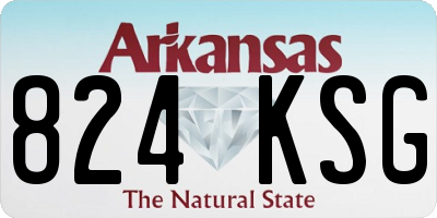 AR license plate 824KSG