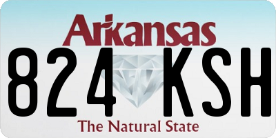 AR license plate 824KSH