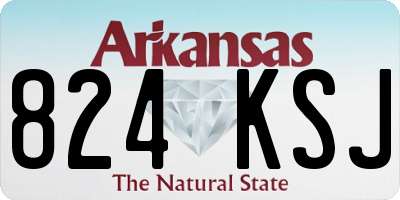AR license plate 824KSJ