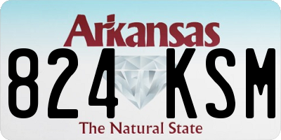 AR license plate 824KSM