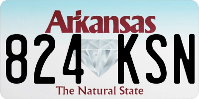 AR license plate 824KSN
