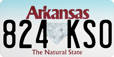 AR license plate 824KSO