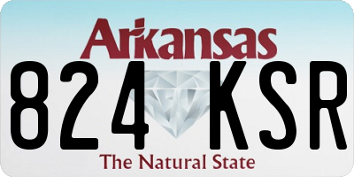 AR license plate 824KSR
