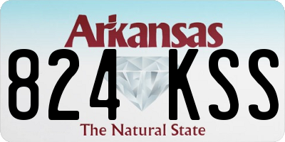 AR license plate 824KSS
