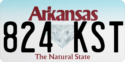 AR license plate 824KST