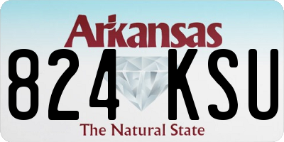 AR license plate 824KSU