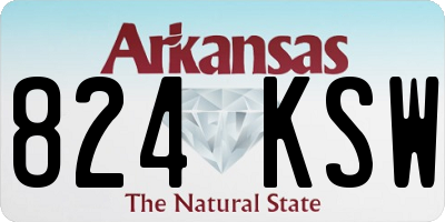 AR license plate 824KSW