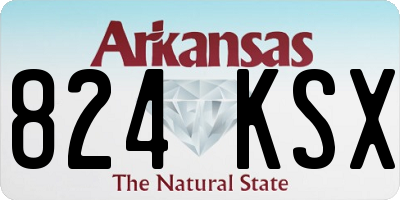 AR license plate 824KSX
