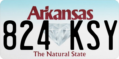 AR license plate 824KSY