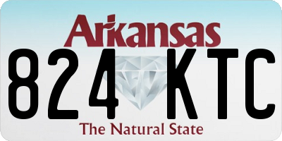 AR license plate 824KTC