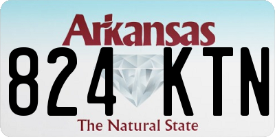 AR license plate 824KTN
