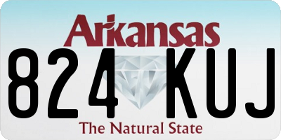 AR license plate 824KUJ