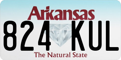 AR license plate 824KUL