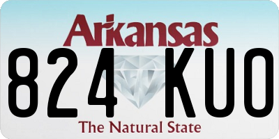 AR license plate 824KUO